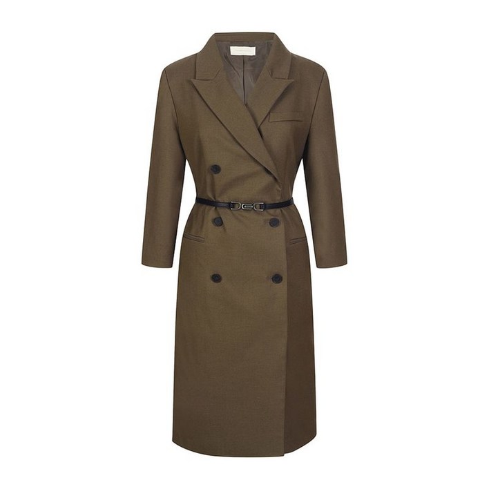 마레몬떼 벨티드 더블버튼 원피스 M239MOP68S0