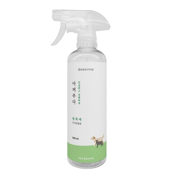 아껴주다 저자극 반려동물 탈취제 500ml 강아지 고양이 냄새 제거, 3개, 500ml