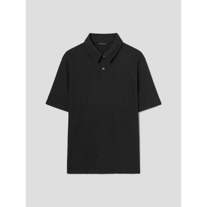 로가디스 폴리 스트레치 반팔 칼라넥 티셔츠 블랙 RY5342PL35 144059