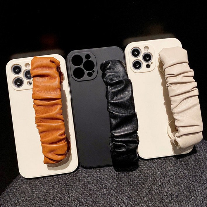 사은품/갤럭시 와이드6 A23 A33 A32 곱창 밴드 가죽 핸드 그립 스트랩 거치대 단색 무지 실리콘 케이스