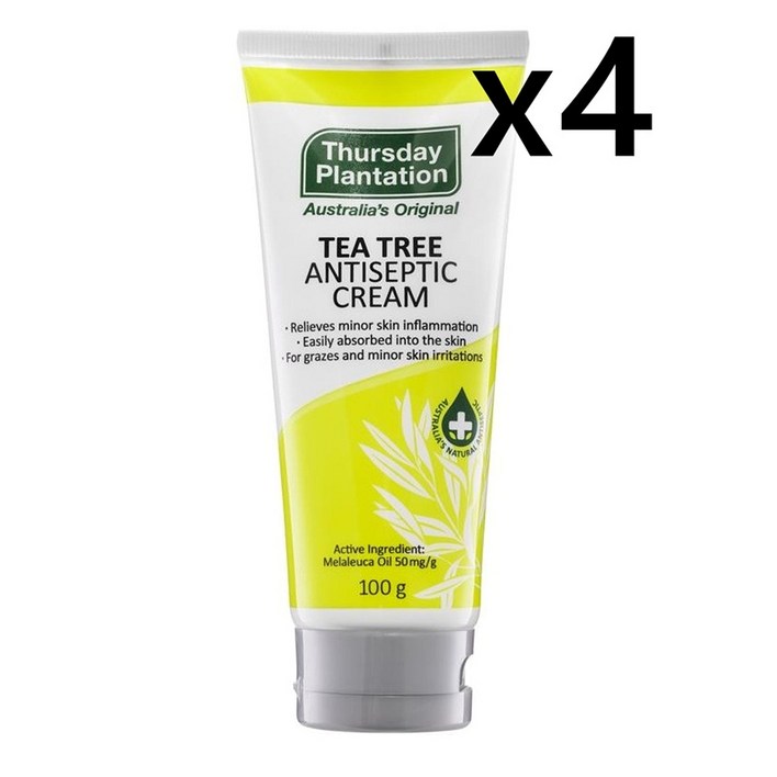 써스데이플랜테이션 크림 티트리 안티셉틱 100g x4개 Thursday Plantation