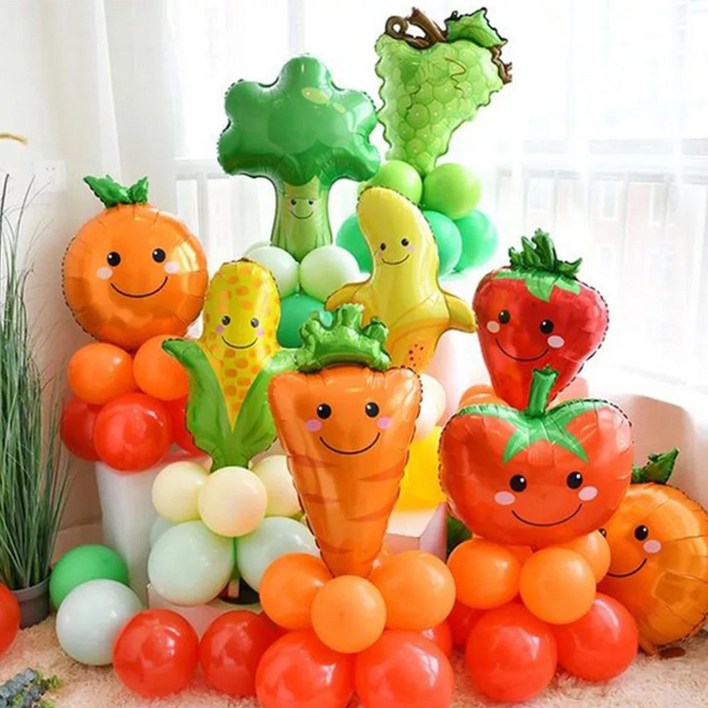 과일 야채 풍선 어린이집 유치원 오감놀이 행사 토마토 딸기