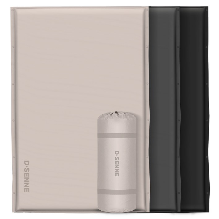 디센느 자충매트 고속 자동충전 에어매트 확장형 캠핑 매트 5cm, 베이지