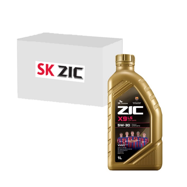 SK엔무브 지크 X9 LS 5W30 (100% 합성유 디젤용, 1L x 12개), 12개