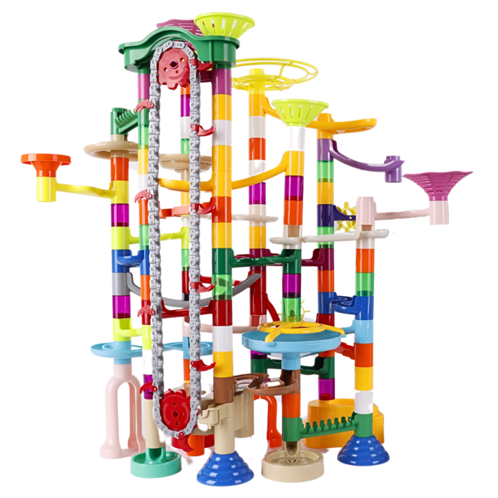 루미오 엘리베이터 마블런 장난감 구슬굴리기 블럭 ,혼합색상, 1개