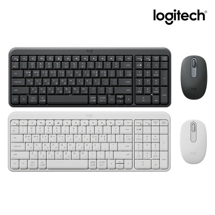 로지텍 코리아 MK250 블루투스 무선 키보드 마우스 콤보 세트 한글 자판 25년 7월 신모델