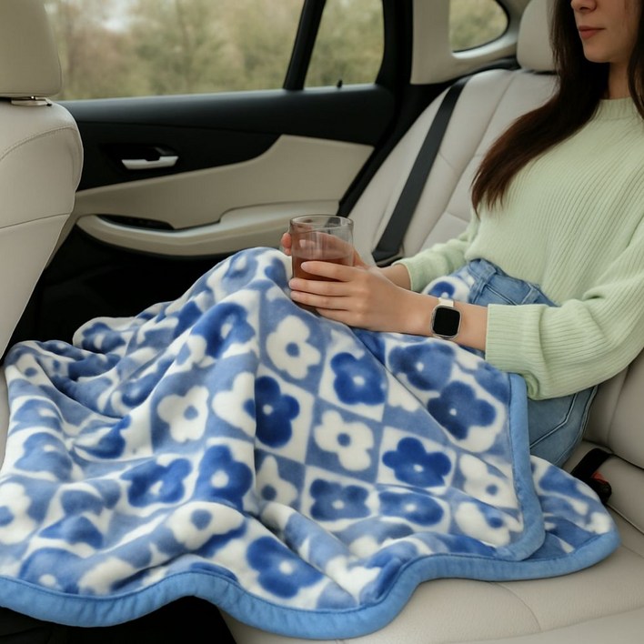 슬립클라우드 두꺼운 밍크 극세사 무릎담요, 사무실 캠핑 차박 겨울 블랭킷