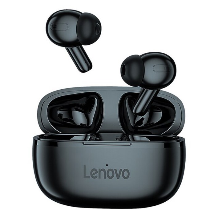 블루투스이어폰 무선 이어폰 가성비 Lenovo-HT05 TWS 무선 이어폰, 스포츠, 블루투스 헤드셋, 스테레오, Hi, 02 Black