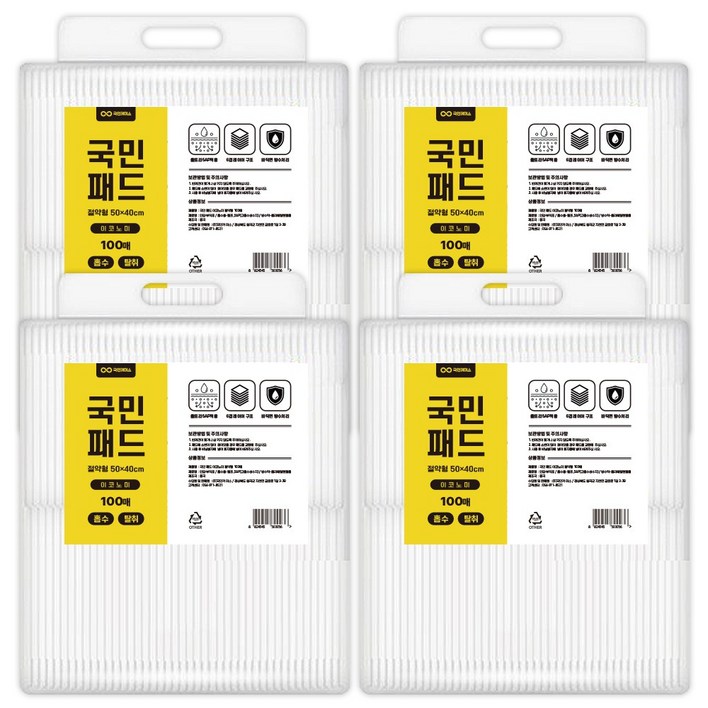 국민패드 모음전 애견 강아지 배변패드 용품, 1박스, 80개입