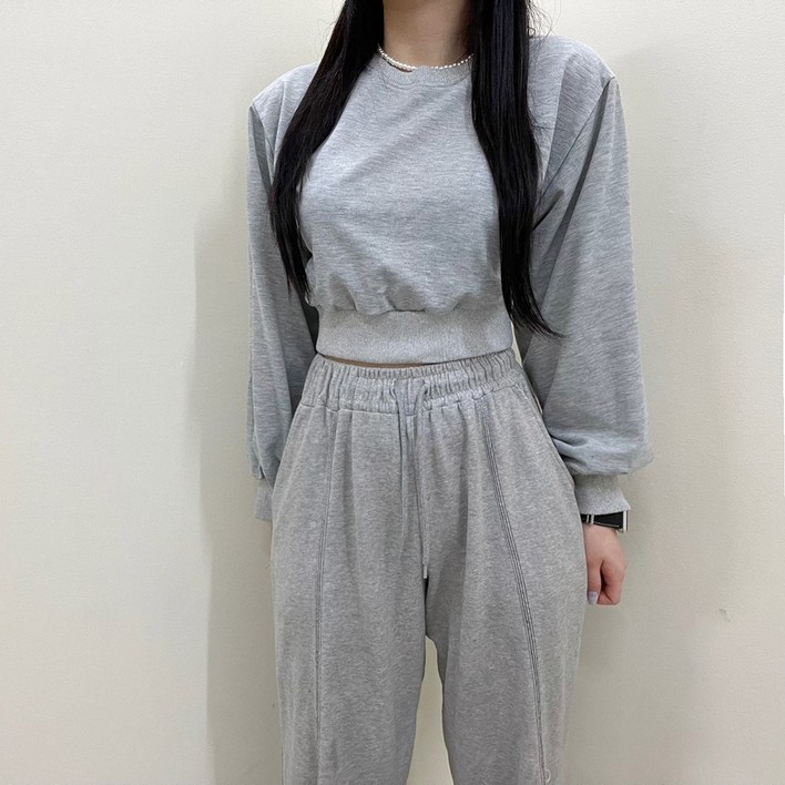 VANANA2 여성용 루즈핏 캐주얼 데일리 볼륨 퍼프 맨투맨 3color