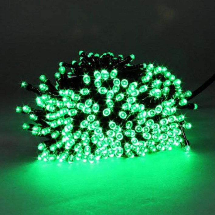 LED 트리전구 퍼스트LED 60구x5조 300구 24V 검정선 색상선택