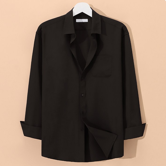 후앙스 남성용 구김없는 링클프리 베이직 스판 긴팔 셔츠 GZCP5105