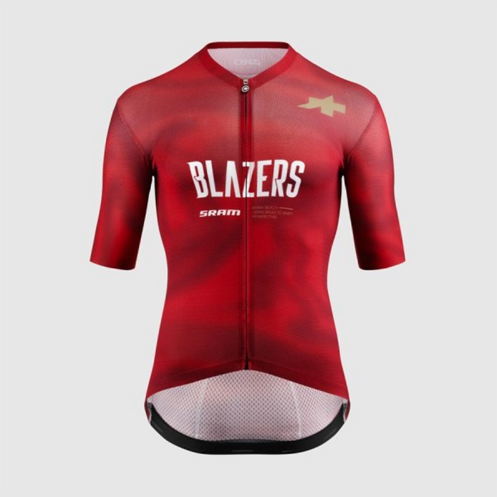 아소스 남자 반팔상의 EQUIPE RS Blazers Replica Jersey (레드)