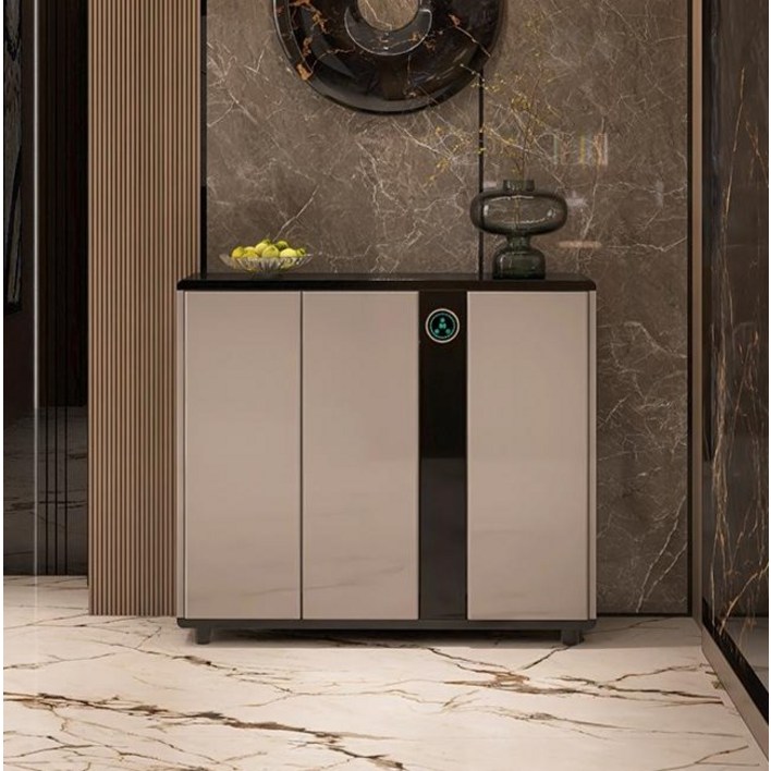 대용량 슈드레서 신발장 소독기 건조 살균 실내 현관 신발 수납 스타일러, 3도어 보조배터리 사용, 일체형