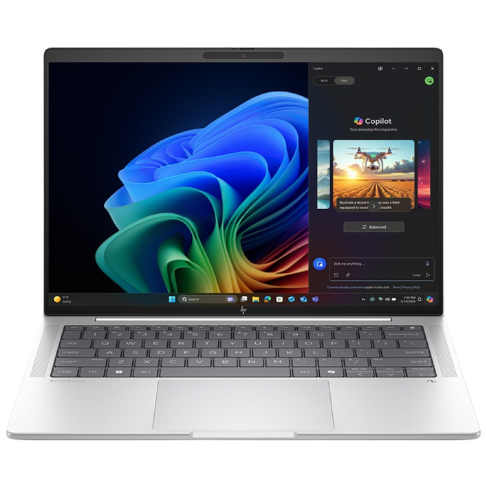 HP 엘리트북 X G1i 14 U7 258V 32GB 1TB 5G Al 노트북, B93XXPT, WIN11 Pro, 32GB, 1TB, Glacier Silver