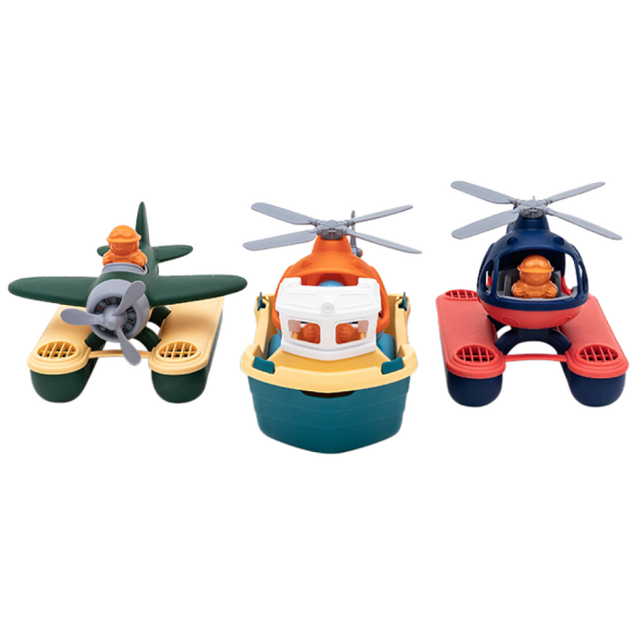 뮤고랑 플레이 해상 구조대 비행기 헬리콥터 목욕놀이 물놀이 장난감, 1개