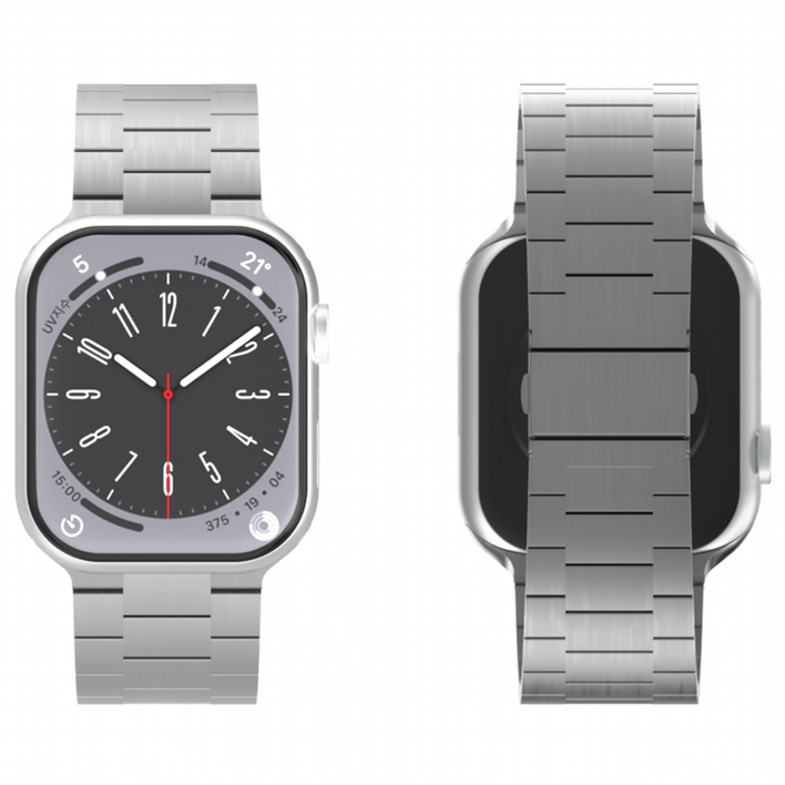 아이메이드잇 애플워치 호환 로이스 메탈 스트랩 밴드, 실버