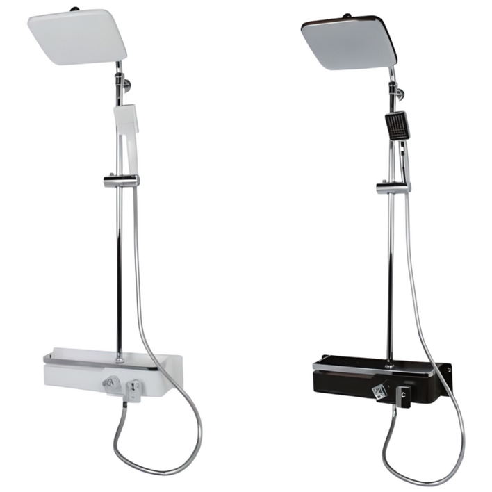 [설치영상포함] 무타공 선반형 해바라기 샤워기