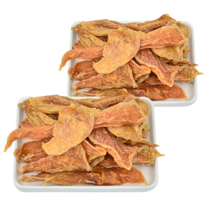 국내산 닭고기 바삭하고 담백한 치킨가슴살육포_저지방 고단백 강아지수제간식, 치킨가슴살육포, 2개, 70g