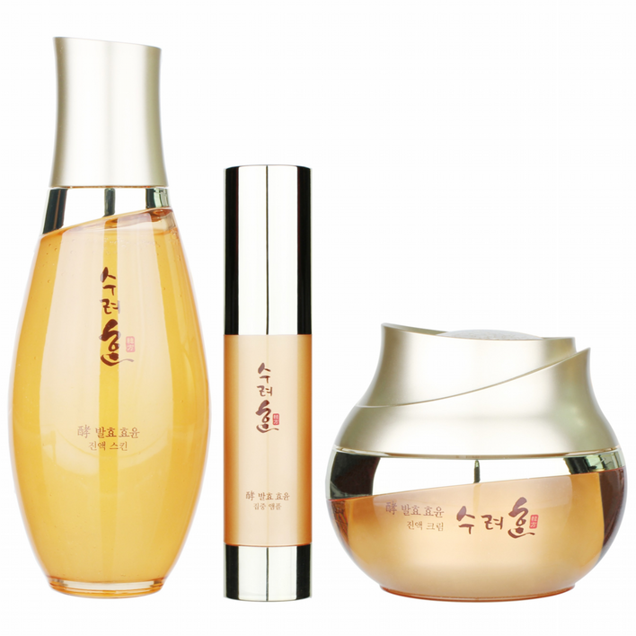 수려한 발효 효윤 3종스킨앰플크림, 1세트