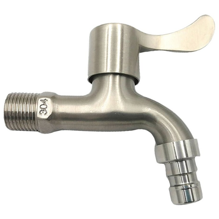 스텐304 수도꼭지 레버형 부식방지 교체형 수전 욕실 화장실 베란다 정원 야외 물호수