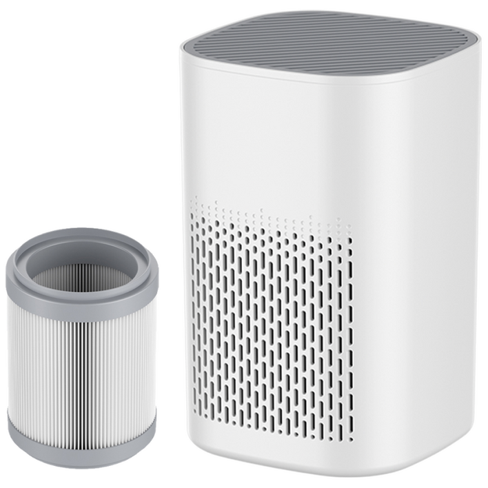 YONO 원룸 공기청정기 저소음 미니 공기청정기 가정용 사무실용, 화이트
