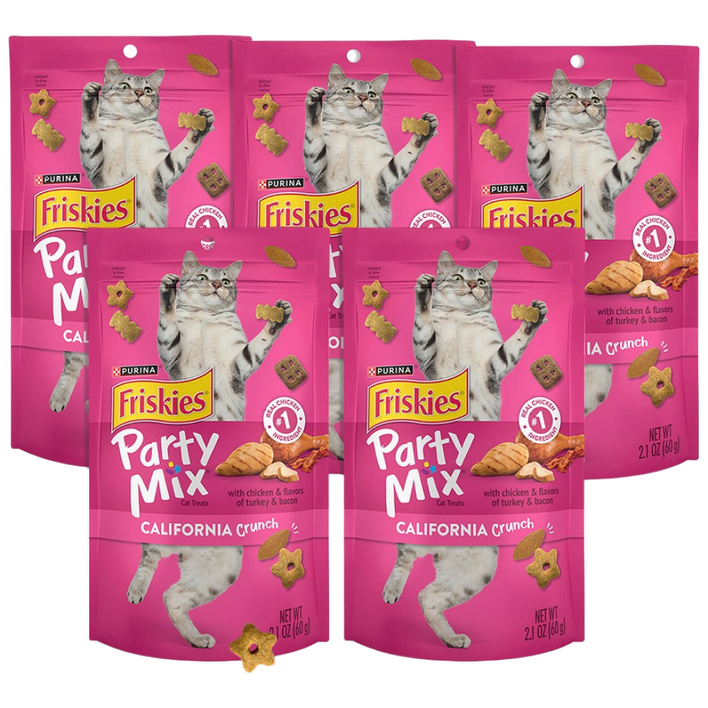 퓨리나 프리스키 파티믹스 고양이 간식 바삭바삭 과자 비스킷, 60g, 5개, 캘리포니아드림