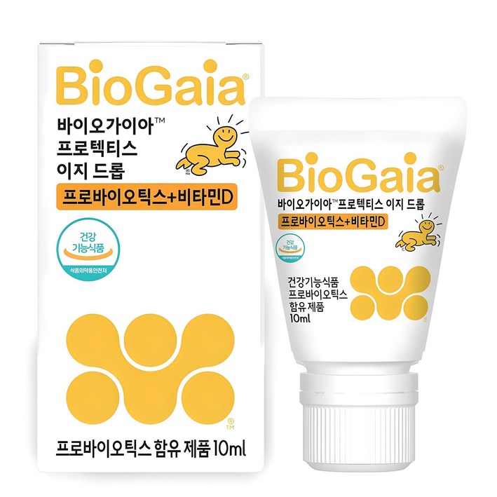 바이오가이아 프로텍티스 이지드롭 프로바이오틱스 비타민 D 영양제, 10ml, 1개 바이오가이아 프로텍티스 이지드롭 프로바이오틱스 비타민 D 영양제, 10ml, 1개