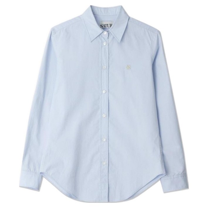 세터 여성용 위크데이 클래식 핏 코튼 셔츠