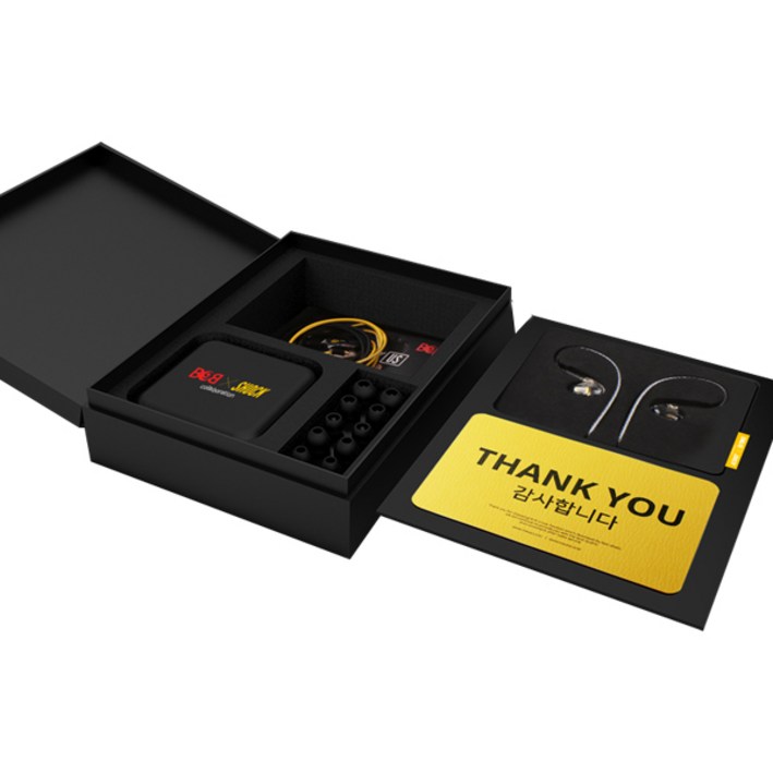 밥쇽 어스 MMCX 음감용 하이브리드 이어폰, 혼합색상, 단일상품