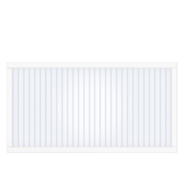 타공판닷컴 클리어 아일랜드 폴리카보네이트 파티션 세로 600 x 120 x 300 mm, 화이트  오팔화이트