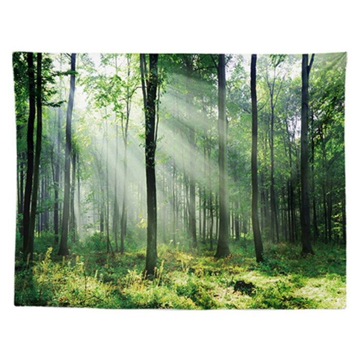 홈플로우 평온한 자연 숲 풍경 홈인테리어 태피스트리