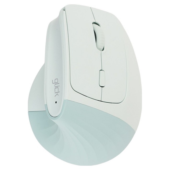 지클릭커 오피스프로 사무용 버티컬 인체공학 블루투스 무소음 무선 마우스 OP80, 그린, OP80
