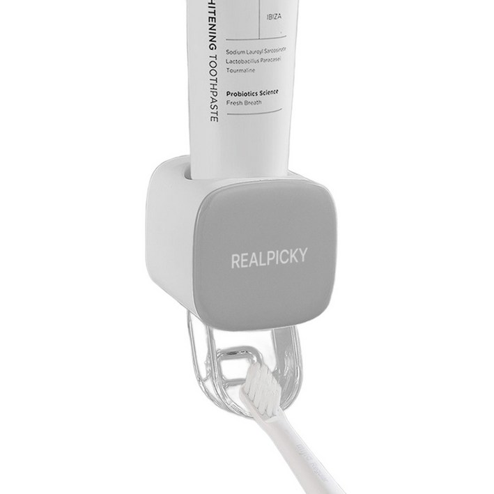 리얼피키 무타공 치약 디스펜서