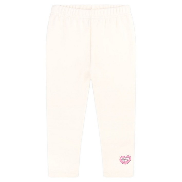 에스더버니리틀 깜찍 하트 인조밍크 기모 레깅스