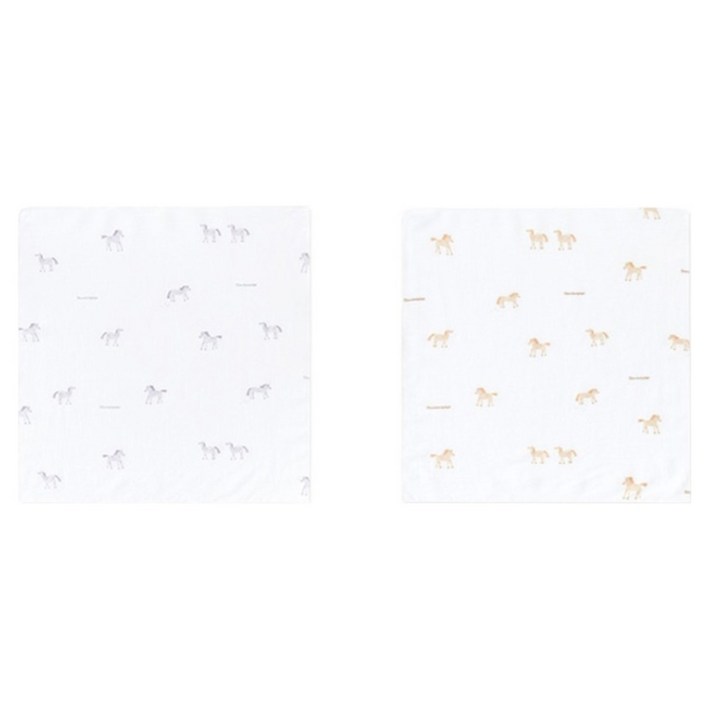 밤부베베 스테이블 엠보손수건 부드러운 말랑이 2종 x 3p 세트