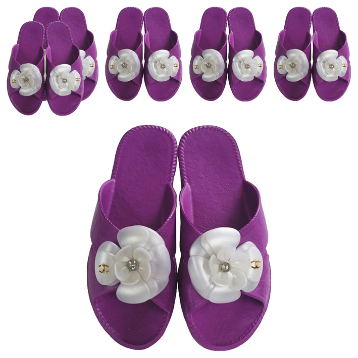 EVA 플라워 거실화, 퍼플, 6개