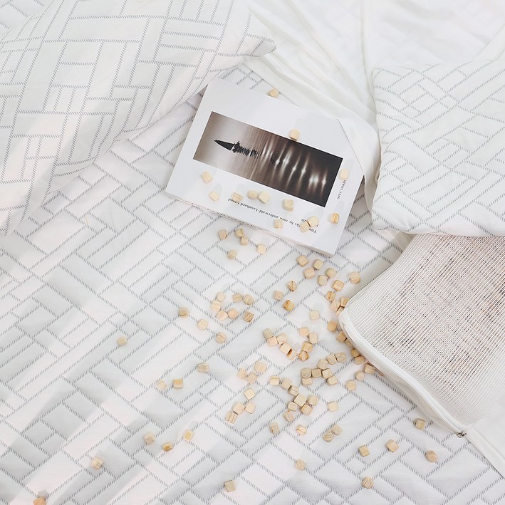 한일의료기 국내 제조 시원한 휴비스 듀라론 냉감패드, 화이트