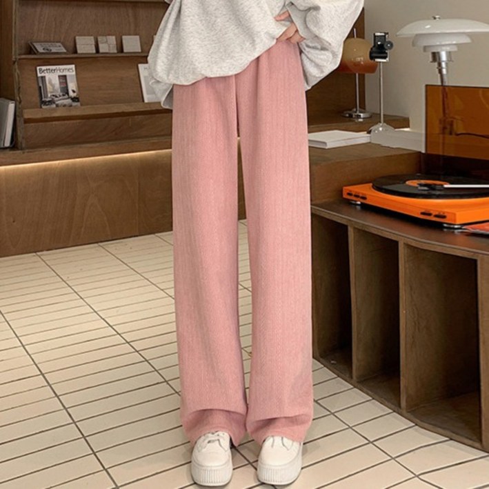 앤드스타일 여성용 리쥬 데일리 풀밴딩 와이드 팬츠 264205