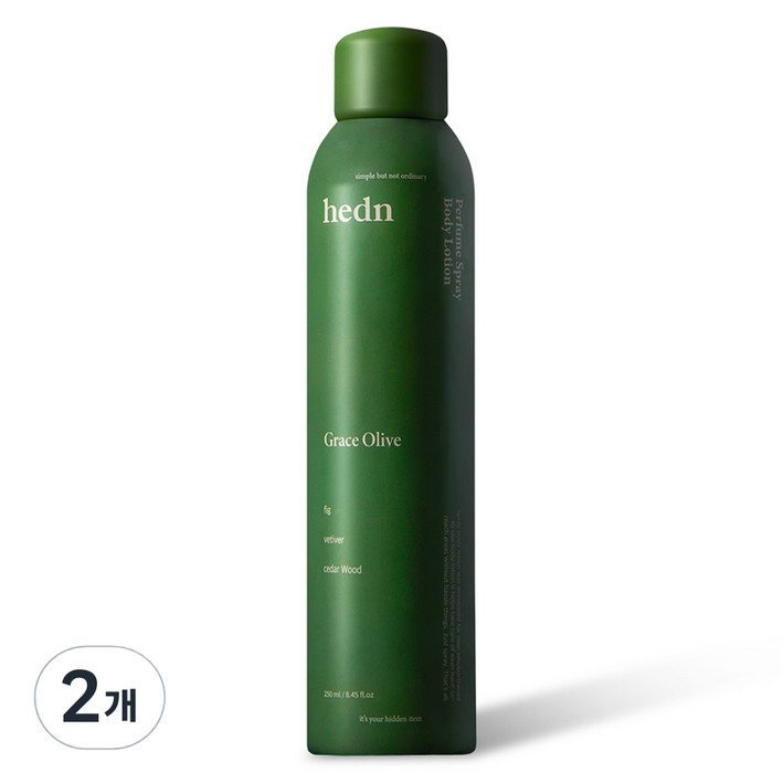 히든 퍼퓸 스프레이 Grace Olive 바디로션 과일향, 250ml, 2개