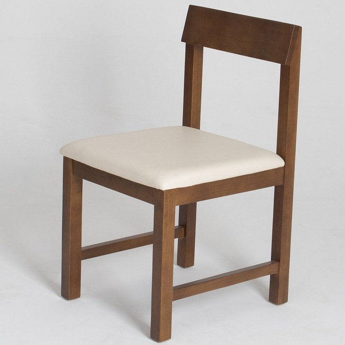 가나 원목의자 쿠션 식탁 카페 체어, 2개, 우드_아이보리