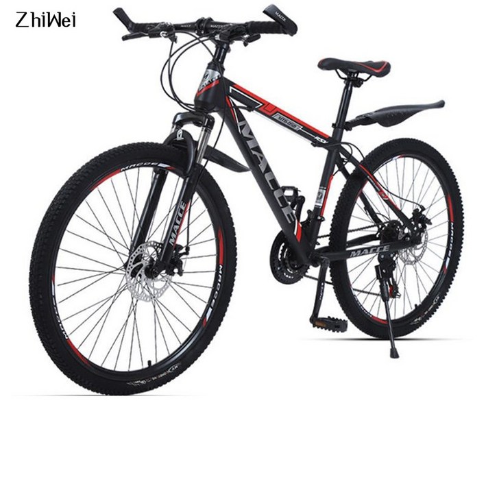 ZhiWei MTB 접이식 자전거 26인치 21단, 26인치 21단, 레드1