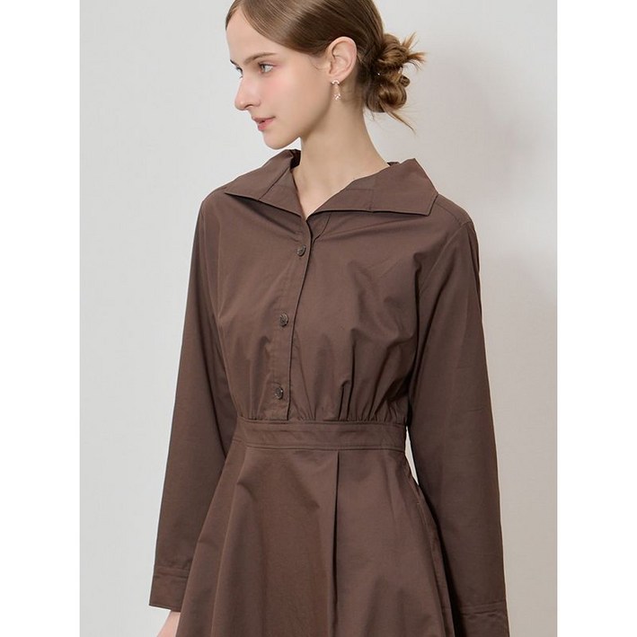 쉬즈미스 소피스티 와이드 오픈카라 원피스 택가격 398000원