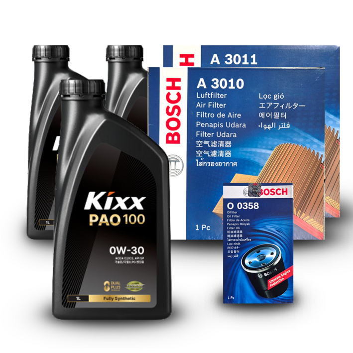 더 뉴 K9 RJ 3.3터보 가솔린 엔진오일세트 킥스 파오100 0W30 PAO100 구 파오1