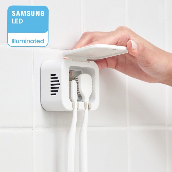 프리쉐 삼성전자 UV-C LED 2구 무선 히팅 바람건조 칫솔살균기