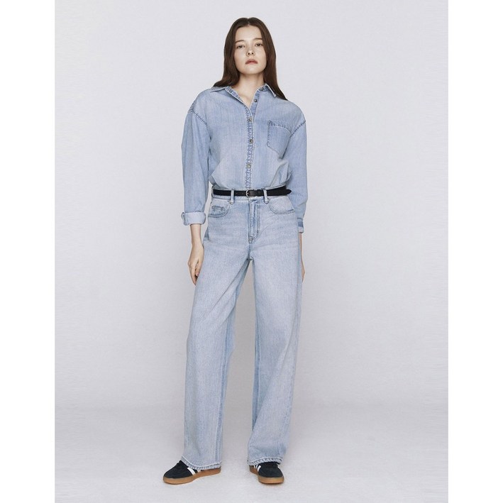 지오다노NEW 여성 배럴핏 청바지 416536 3칼라