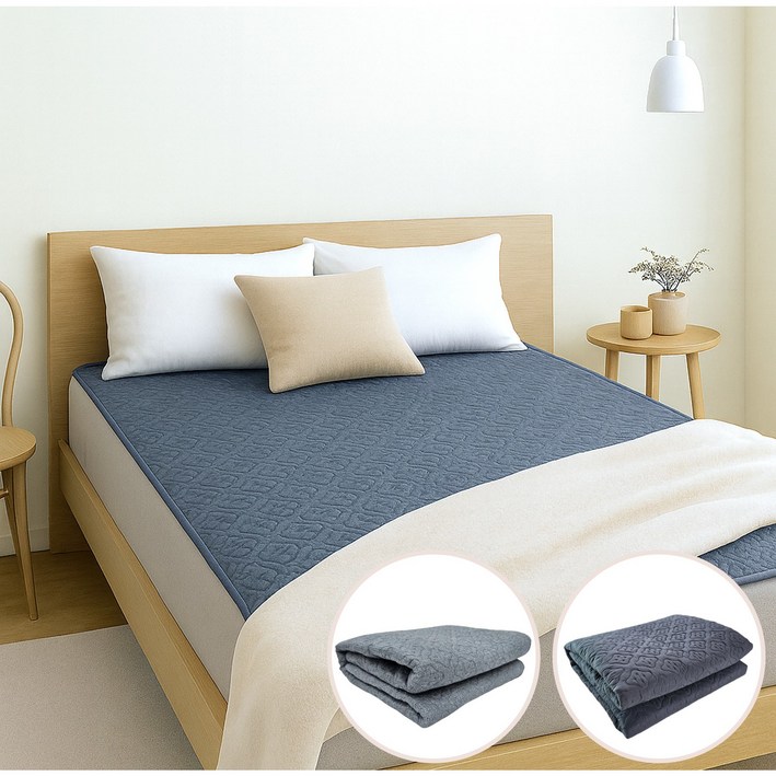 한일의료기 리브레아 EMF 안심 탄소매트 더블, 차콜