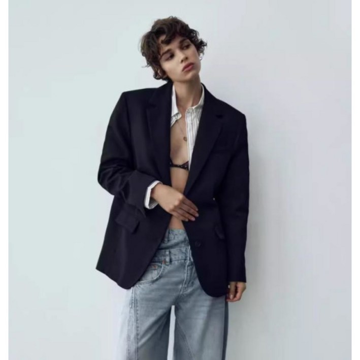 ZARA 신상 여자 오버핏 자켓 캐주얼 블레이져 뒤트임 19Y0920