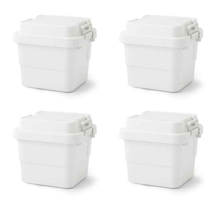 무인양품 MUJI 폴리프로필렌 튼튼한 수납 박스 S 4개 세트 KG0M3A1A, 4개