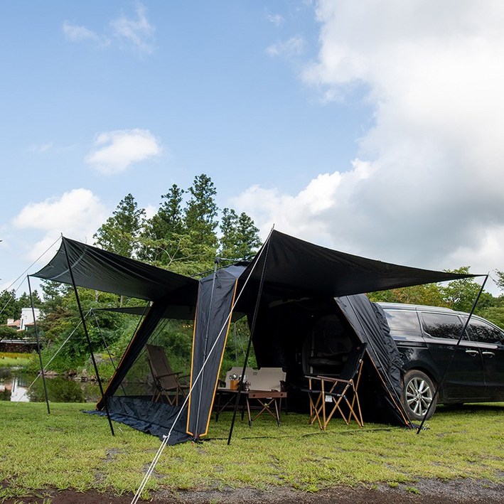 제드 블랙오토듀얼팔레스2 확장 플라이 세트 차박 도킹텐트 오토폴 블랙